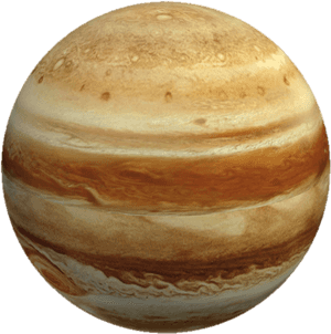 Jupiter Planet Gas Giant Space PNG image with transparent background