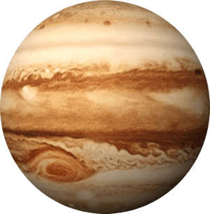 Jupiter Planet Gas Giant Space PNG with transparent background