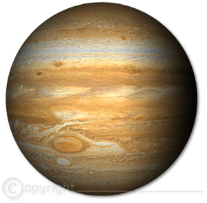 Jupiter Planet Gas Giant Space PNG image with transparent background