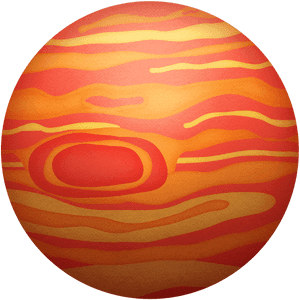 Jupiter Planet Illustration PNG image with transparent background