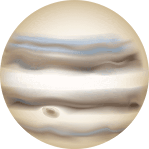 Jupiter Planet Illustration PNG image with transparent background