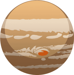 Jupiter Planet Illustration PNG image with transparent background