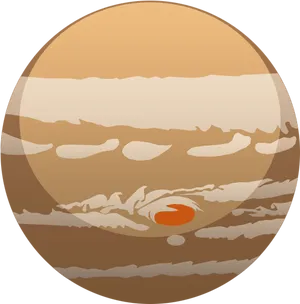 Jupiter Planet Illustration PNG Image