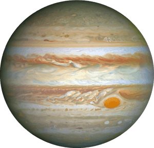 Jupiter Planet Portrait PNG image with transparent background