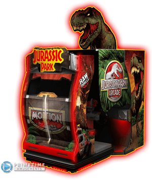 Jurassic Park Arcade Machine PNG image with transparent background
