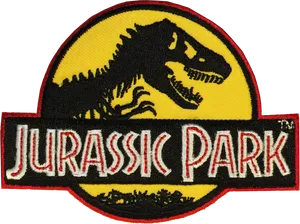 Jurassic Park Logo Embroidered Patch PNG Image