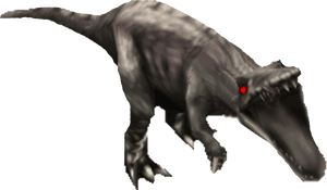 Jurassic Predator Red Eye PNG image with transparent background