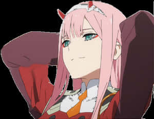 Just Looking For My Darling~ - Zero Two Franxx Transparent PNG image with transparent background