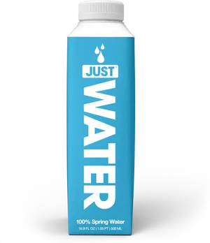 Just Water Spring Water Package PNG Image