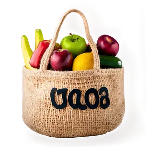 Jute Grocery Bag Png Bfv PNG Image