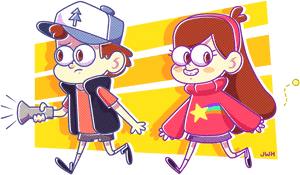 Jwh Cartoon Art Purple Illustration - Fanart Gravity Falls Png, Transparent Png PNG image with transparent background