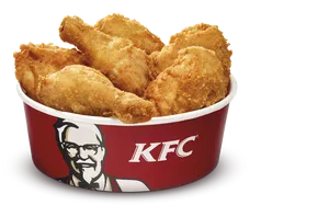 K F C Fried Chicken Bucket PNG Image