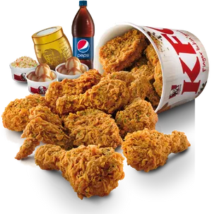 K F C Fried Chicken Meal Combo PNG Image