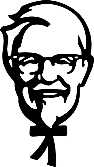 Colonel Sanders, Who's Face Is Also A Brand Identity - Kfc Logo PNG
