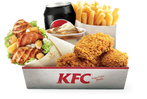 Kfc Box Meals With Twister, HD Png Download PNG image with transparent background