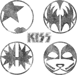 K I S S_ Band_ Makeup_ Icons PNG image with transparent background