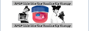 K Pop Idols Vaseline Lip Therapy Advertisement PNG image with transparent background