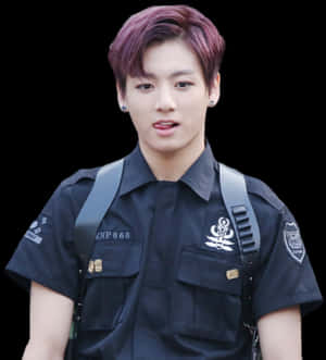 K Pop Starin Police Uniform PNG image with transparent background