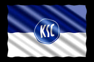 K S C Football Club Flag PNG image with transparent background