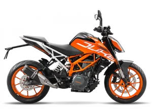 K T M Duke Motorcycle Profile PNG Image