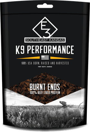 K9 Performance Beef Liver Protein Packaging PNG image with transparent background