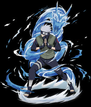 Kakashi Chidori Lightning Technique PNG image with transparent background