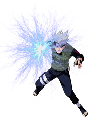 Kakashi Chidori Lightning Technique PNG Image