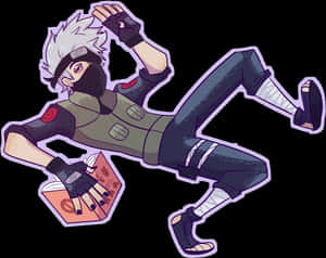 Kakashi_ Hatake_ Animated_ Artwork PNG image with transparent background