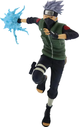 Kakashi Hatake Chidori Attack PNG Image