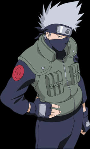 Kakashi Hatake Naruto Anime Character PNG image with transparent background