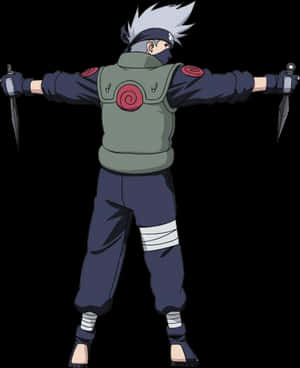 Kakashi Hatake Readyfor Battle PNG image with transparent background