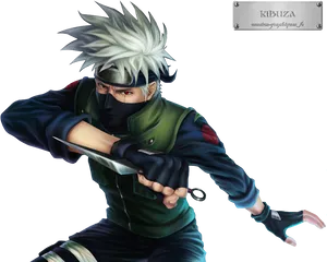 Kakashi Hatake Readyfor Battle PNG Image