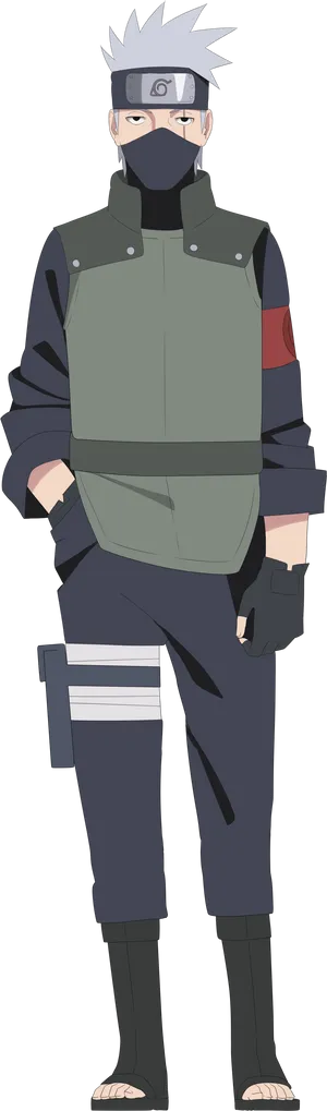 Kakashi Hatake Standing Pose PNG Image