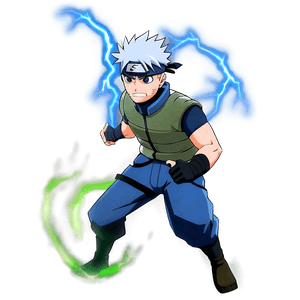 Kakashi Lightning Blade PNG 05062024 PNG image with transparent background