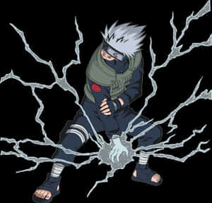 Kakashi Lightning Technique PNG image with transparent background
