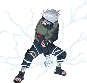 Kakashi Lightning Technique PNG Image