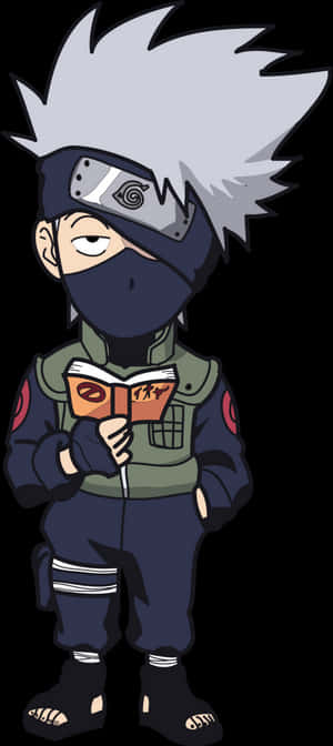 Kakashi_ Reading_ Icha_ Icha_ Paradise PNG image with transparent background