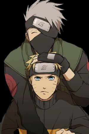 Kakashiand Naruto Anime Mentorship PNG image with transparent background
