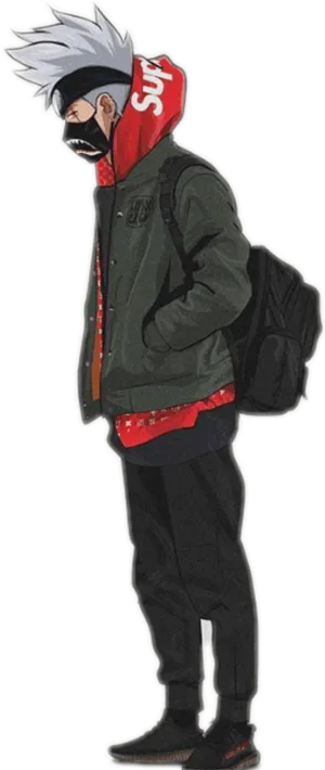 Kakashiin Casual Outfit PNG Image