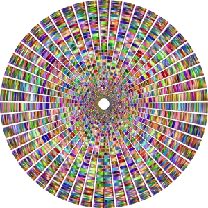 Kaleidoscopic Circle Pattern PNG Image