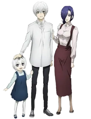 Kaneki Family Anime Portrait PNG Image