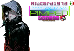 Kaneki Ken Hooded Anime Artwork PNG Image