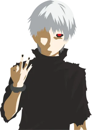 Kaneki Ken Vector Art PNG Image