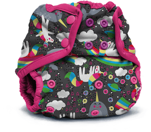 Kanga Care X Jujube - Rumparooz One Size Cloth Nappy Cover Snap, Aquarius PNG image with transparent background