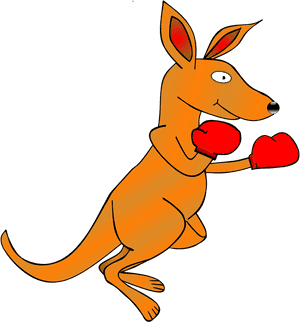 Kangaroo, Clip Art, Boxing Gloves, Animal, Boxer, Bag - Clipart Kangaroo, HD Png Download PNG image with transparent background