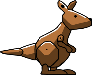 Kangaroo Clipart Brown - Scribblenauts Kangaroo, HD Png Download PNG image with transparent background