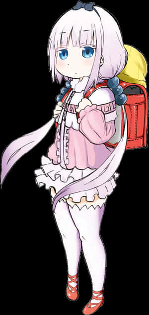 Dragon Maid Kanna Backpack - Dragon Maid Kanna Manga, HD Png Download PNG image with transparent background