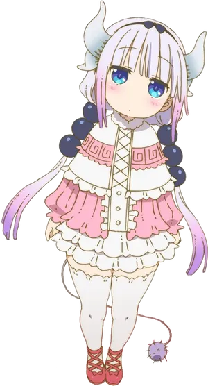 Kanna Kamui Anime Character PNG Image