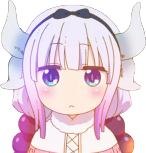 Kanna Kamui Anime Character PNG Image