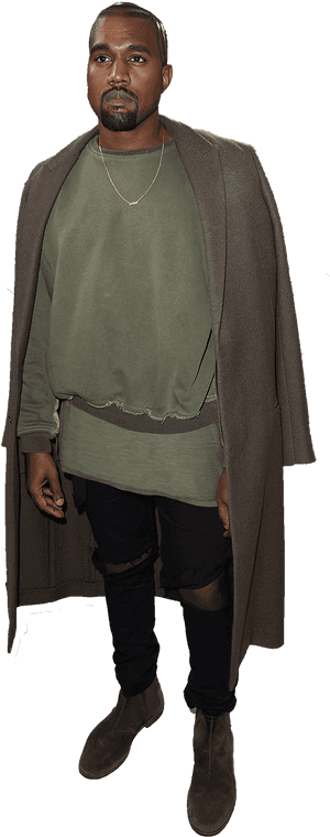 Kanye West Fashion Pose PNG